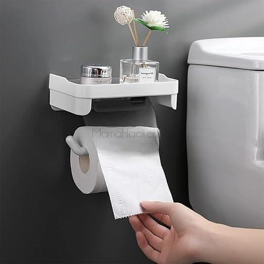 RollMaster - Интелигентна стойка за тоалетна хартия, удобно съхранение, стилен дизайн, аксесоари за баня, практични решения | Поръчай от MamaHacker.bg