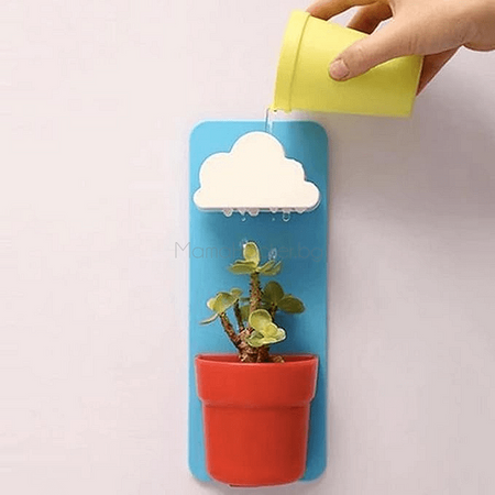 Саксия CloudPot с приставка за поливане, иновативна и стилна, идеална за растения, с автоматично поливане и удобство | Поръчай от MamaHacker.bg