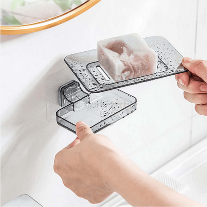 Сапунерка за душ SoapSlot Saver - практично решение за баня, организиране на сапуни, елегантен дизайн, лесно почистване, компактор на пространство.