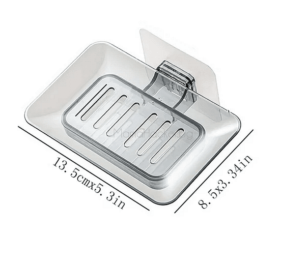 Сапунерка за душ SoapSlot Saver с размери 13.5 см x 8.5 см, стилна и практична, организиране на банята, лесно почистване.