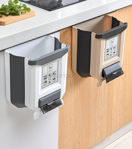 Сгъваем кош KitchenKlean за кухня, практично решение за управление на отпадъци, икономия на място, еко аксесоари за дома.