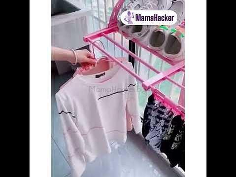 Сгъваем рафт DryRack за сушене на дрехи, удобни аксесоари за сушене, органайзер за дрехи, удобни решения, онлайн пазаруване