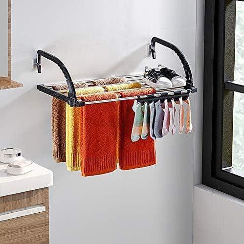 Сгъваем рафт DryRack за сушене на дрехи с хавлии и чорапи за оптимизация на пространството. Удобен, иновативен и компактен | Поръчай от MamaHacker.bg.