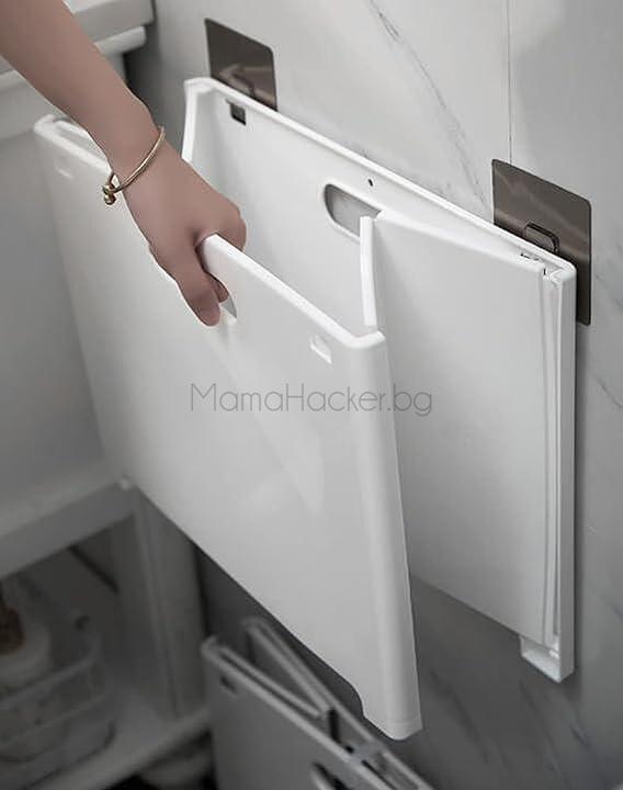 Сгъваема кошница LaundryStorage с иновационен дизайн за удобство и организация на дрехи в дома. Удобни и практични аксесоари.