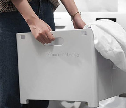 Сгъваема кошница за дрехи LaundryStorage, удобна за носене, организиране на дома, стилизиране, практични домакински аксесоари