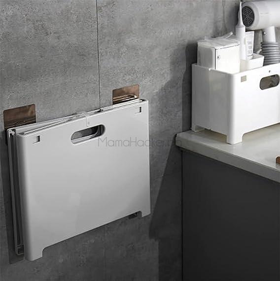 Сгъваема кошница за организиране на баня, аксесоари за баня, оптимизация на пространство, практични решения, еко продукти за дома.