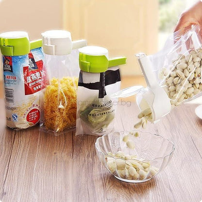 SnackSaver уплътнителна щипка за съхранение на храна, кухня, органайзер, евтини аксесоари, практични решения