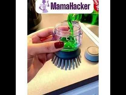 SoapMate професионална четка с диспенсър за веро, иновации за кухня, лесно почистване, функционални аксесоари, помощник за готвене.