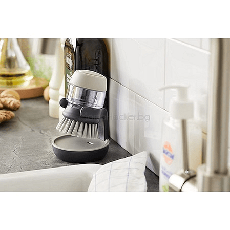 SoapMate четка с диспенсър за веро, практична кухня, иновативен дизайн, удобство, бързо чистене