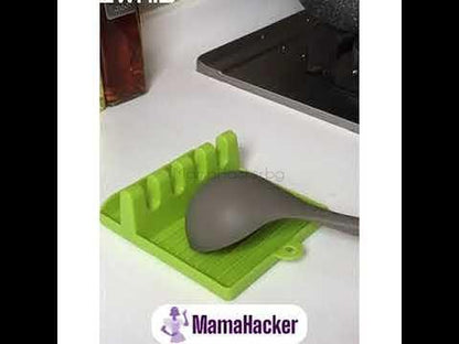 Силиконова подложка за прибори SpoonRack, организатор за кухня, помощник за готвене, лесно чистене, практични кухненски аксесоари