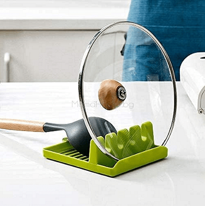 SpoonRack - Силиконова подложка за прибори в кухнята, организатор за прибиране с дръжка, екологичен, лесно чистене, удобни кухненски аксесоари.