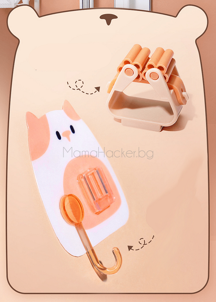 StickyClip - Държач за мопове, органайзер за кухня, практични аксесоари, удобни решения, онлайн пазаруване на ниски цени | Поръчай от MamaHacker.bg.