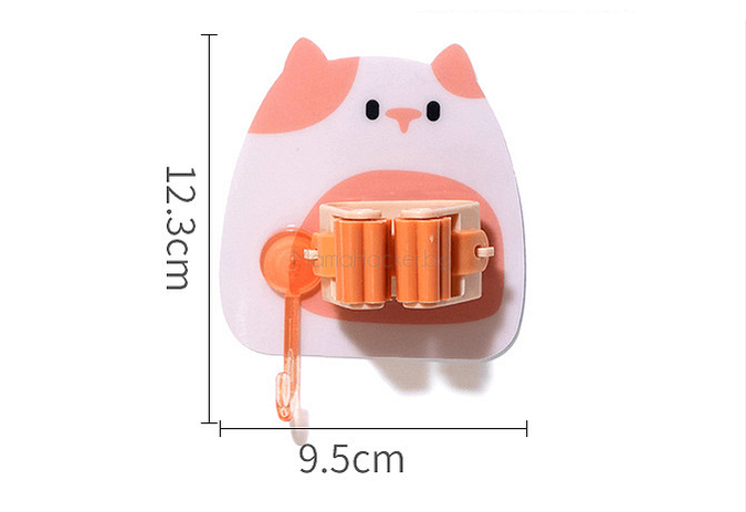 StickyClip - Държач за мопове с котешки дизайн, компактен и практичен органайзер за кухня | Поръчай от MamaHacker.bg