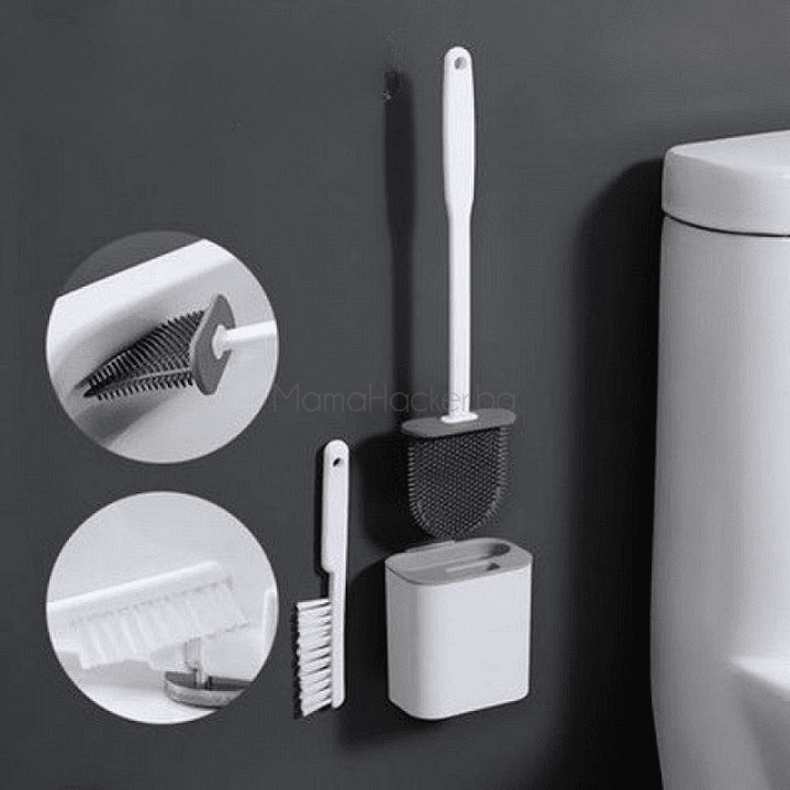 ToiletBuddy комплект четки за тоалетна, иновативен дизайн, хигиенични аксесоари, лесно чистене, пестене на място