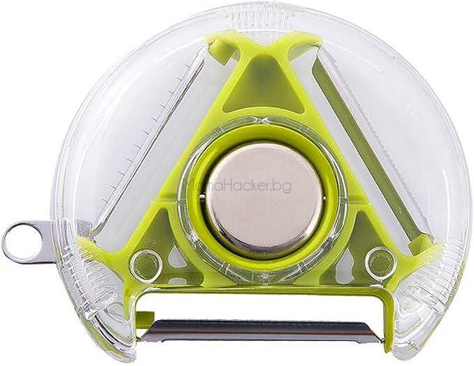 Ultra Peel - Иновативна белачка с 3 остриета, кухненски аксесоар, практичен инструмент, лесна употреба, аксесоари за готвене.