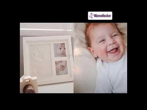 Уникална рамка BabyTouch с отпечатък за бебе, запазва спомени, идеален подарък, персонализиране на снимки, семейни реликви.