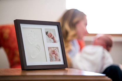 Уникална Рамка BabyTouch с отпечатък за бебе, запазване на спомени, персонализирана рамка, семейни реликви, подарък за новородено.