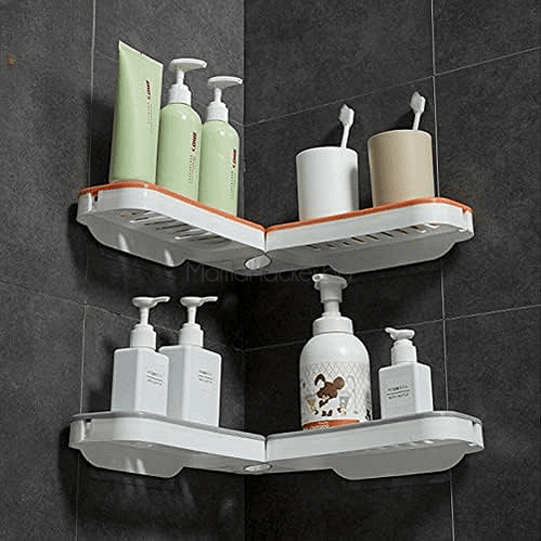 Въртящ се рафт BathSpin за баня, организатор за козметика, поставки за баня, функционални аксесоари, пестене на пространство | Поръчай от MamaHacker.bg.