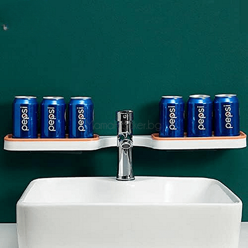 Въртящи се рафтове BathSpin за баня с организирани консерви, практични аксесоари за съхранение на ниски цени | Поръчай от MamaHacker.bg