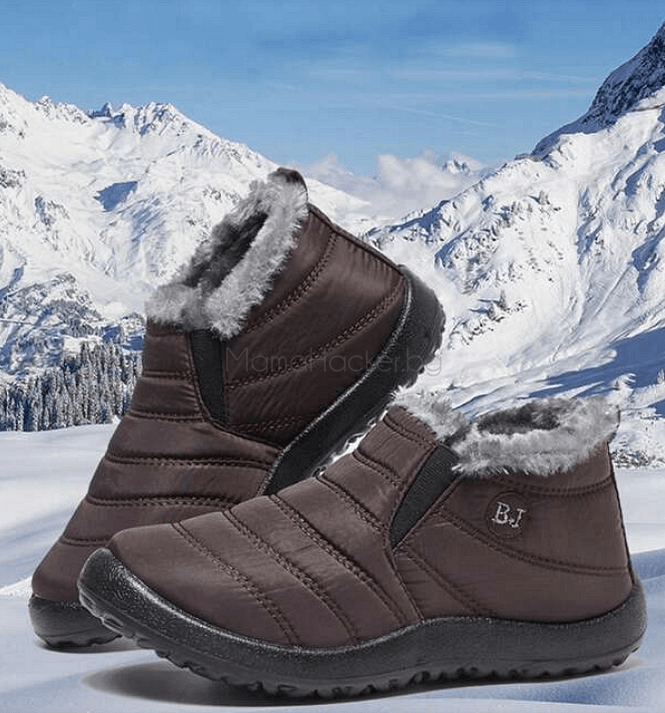 Кафяви зимни ботуши WarmWinter с комфорт и уют, подходящи за студено време, изработени от качествени материали.
