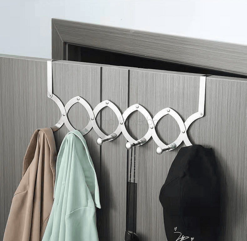 Закачалка за врата DoorHang - Неръждаема стомана, удобно съхранение, аксесоари за дома, организирани дрехи, практични решения