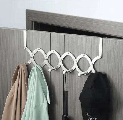 Закачалка за врата DoorHang - Неръждаема стомана, удобно съхранение, аксесоари за дома, организирани дрехи, практични решения