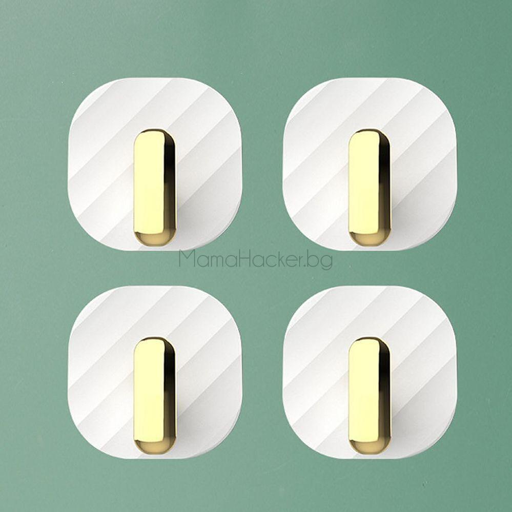 Залепящи се закачалки DecorHooks - идеални за организиране, устойчиви, многофункционални, лесни за употреба, аксесоари за дома.