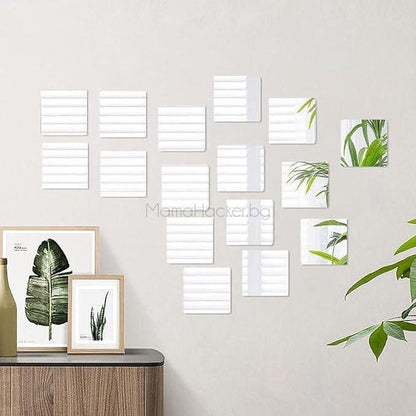 Залепящи се огледални плочи MirrorTiles за декорация на стена, стилно решение за интериор. | Поръчай от MamaHacker.bg